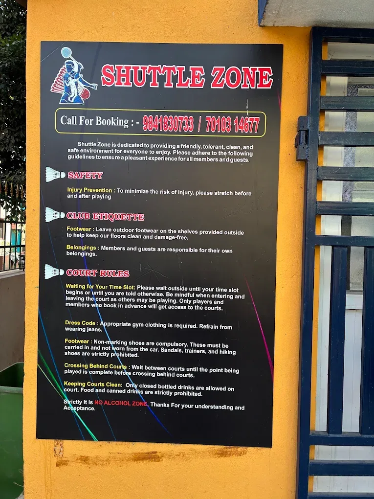 Shuttle Zone Badminton sports academy in Chennai, Greater Chennai