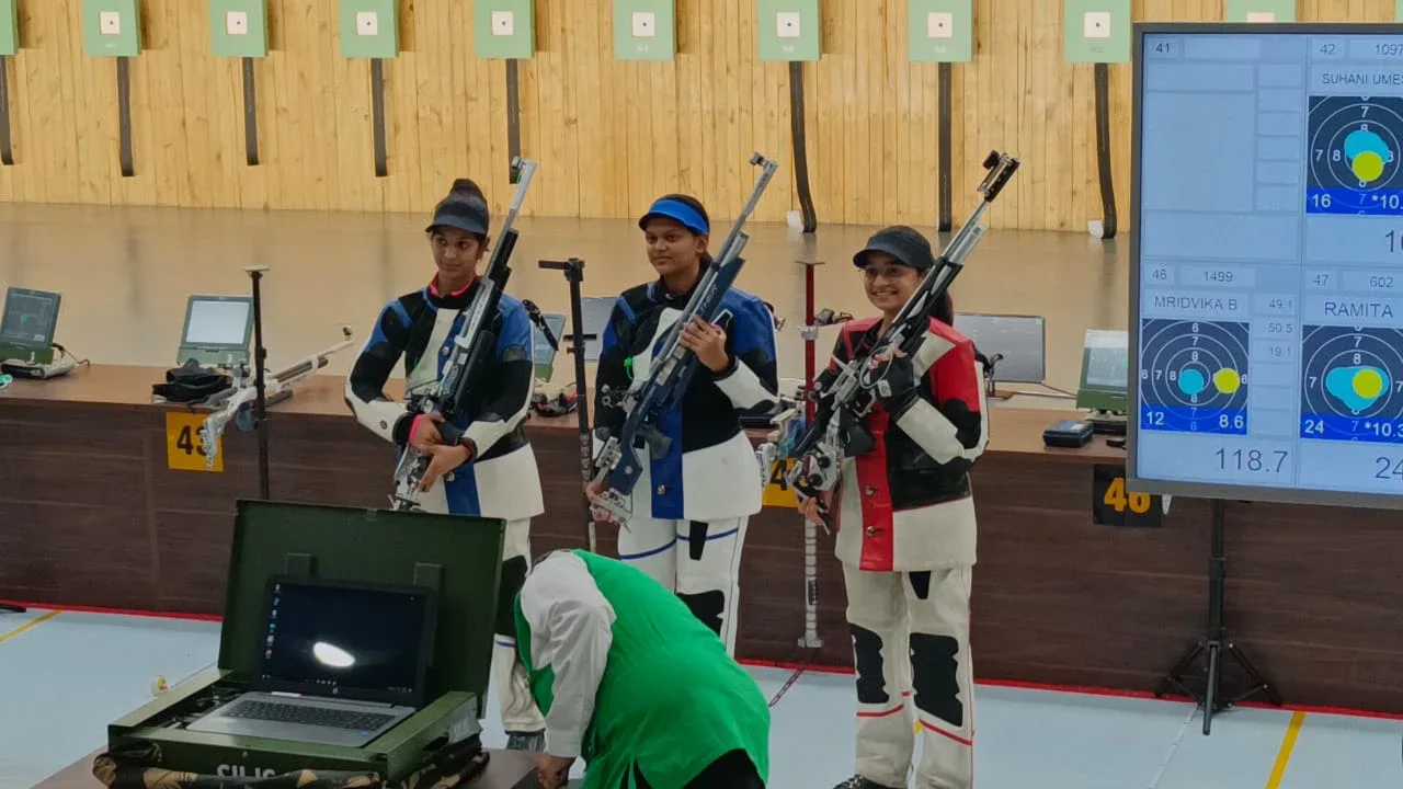 MES Shooting Range Anjali Bhagwat Shooting Academy Renuka Swaroop Girls High Shooting academy photo