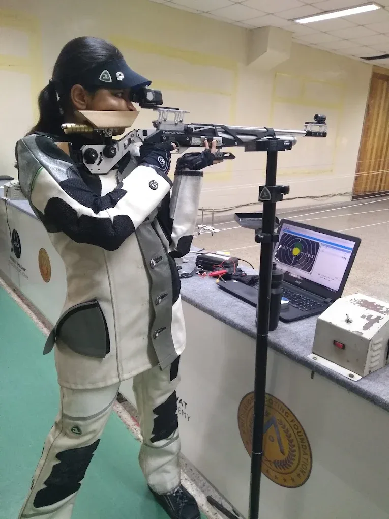 MES Shooting Range Anjali Bhagwat Shooting Academy Renuka Swaroop Girls High Shooting academy photo